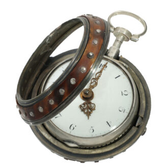 English silver verge pocket watch with repeater Circa 1750