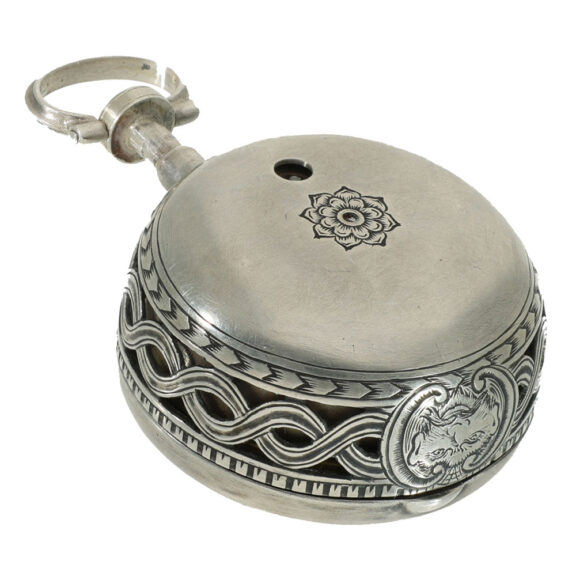 English silver verge pocket watch with repeater Circa 1750 English silver verge pocket watch with repeater Circa 1750