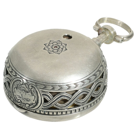 English silver verge pocket watch with repeater Circa 1750 English silver verge pocket watch with repeater Circa 1750