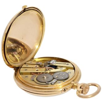French 18k gold ankerchronometer pocket watch Circa 1880