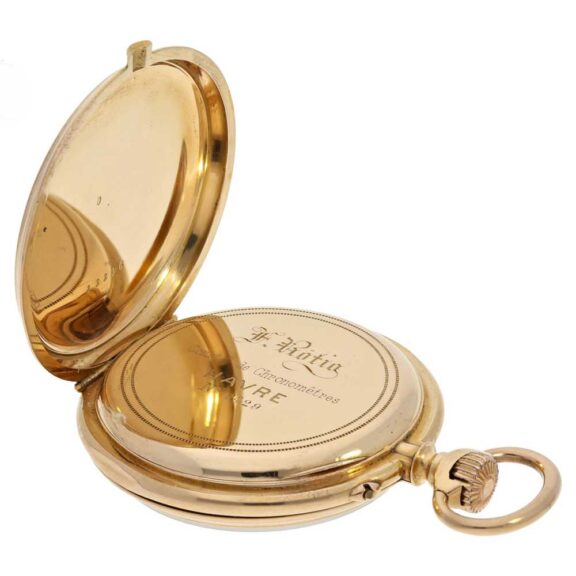 French 18k gold ankerchronometer pocket watch Circa 1880 French 18k gold ankerchronometer pocket watch Circa 1880