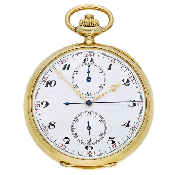 Swiss high-grade 18 K gold chronograph “Compteur” Circa 1925 Swiss high-grade 18 K gold chronograph “Compteur” Circa 1925