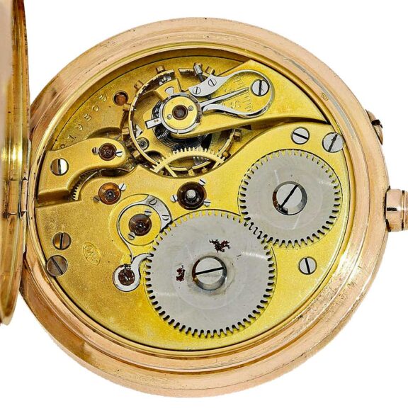 Swiss beautiful pink gold watch with rare caliber circa 1901 Swiss beautiful pink gold watch with rare caliber circa 1901