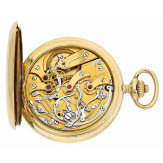 Swiss high-grade 18 K gold chronograph “Compteur” Circa 1925 Swiss high-grade 18 K gold chronograph “Compteur” Circa 1925