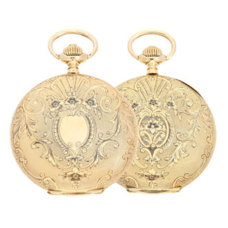 Swiss gold with extremely engraved case Circa 1910 Swiss gold with extremely engraved case Circa 1910