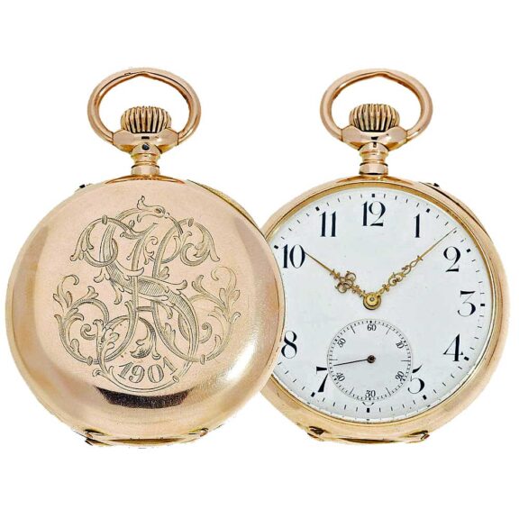 Swiss beautiful pink gold watch with rare caliber circa 1901 Swiss beautiful pink gold watch with rare caliber circa 1901