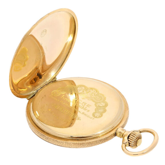 Swiss gold with extremely engraved case Circa 1910 Swiss gold with extremely engraved case Circa 1910