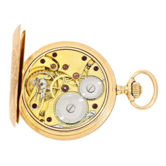 Swiss gold with extremely engraved case Circa 1910 Swiss gold with extremely engraved case Circa 1910