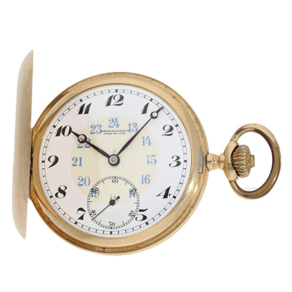 A fine Swiss 14 Carat gold full hunting case pocket watch Circa 1910