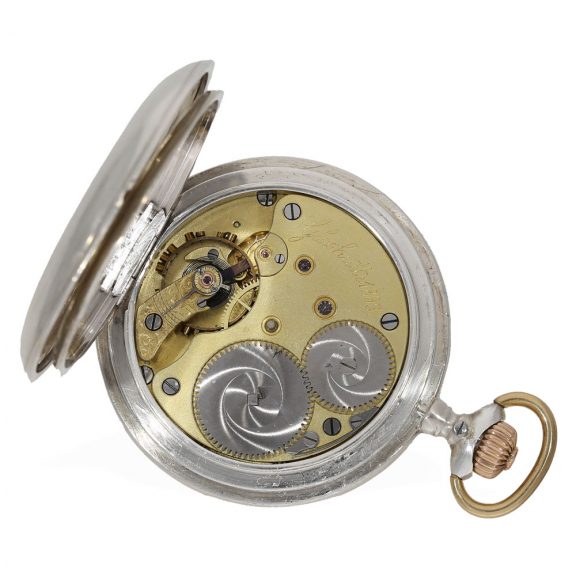 German 900 silver precision pocket watch with lever escapement Circa 1893 German 900 silver precision pocket watch with lever escapement Circa 1893