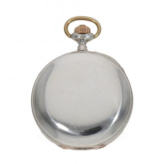 German 900 silver precision pocket watch with lever escapement Circa 1893
