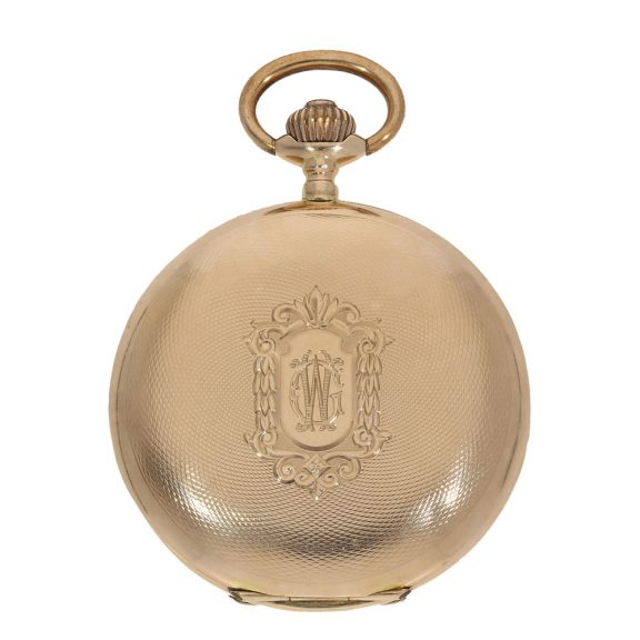 German 14 carat gold full hunter cased watch Circa 1910 German 14 carat gold full hunter cased watch Circa 1910