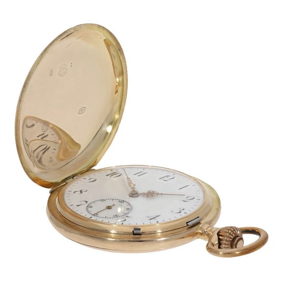 German 14 carat gold full hunter cased watch Circa 1910 German 14 carat gold full hunter cased watch Circa 1910