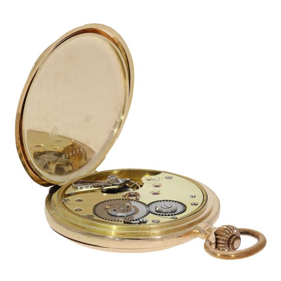 German 14 carat gold full hunter cased watch Circa 1910 German 14 carat gold full hunter cased watch Circa 1910