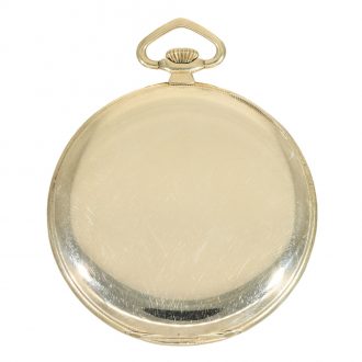 Swiss 14 carat gold Art Deco dress watch with gold chain Circa 1930 Swiss 14 carat gold Art Deco dress watch with gold chain Circa 1930