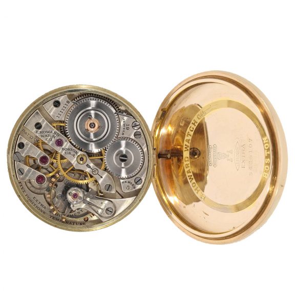 American 14 carat gold railway watch with chain Circa 1912 American 14 carat gold railway watch with chain Circa 1912