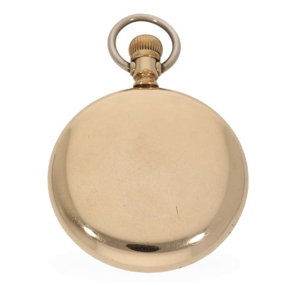American 14 carat gold railway watch with chain Circa 1912 American 14 carat gold railway watch with chain Circa 1912