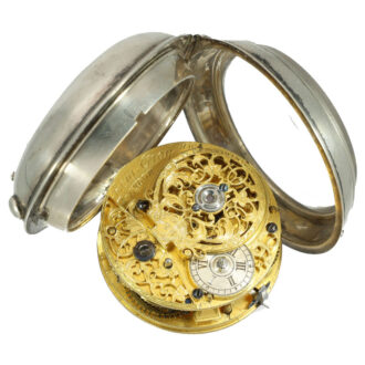 English silver verge watch of fantastic quality Circa 1738