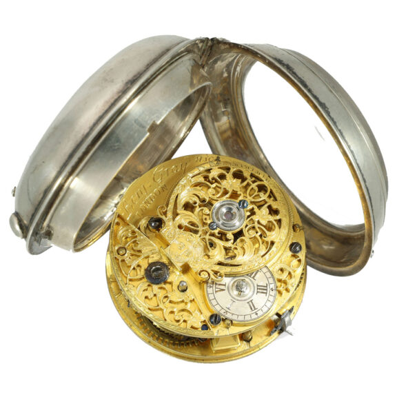 English silver verge watch of fantastic quality Circa 1738 English silver verge watch of fantastic quality Circa 1738