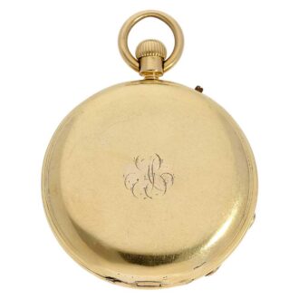 Very fine English gold hunting cased lever watch Circa 1875