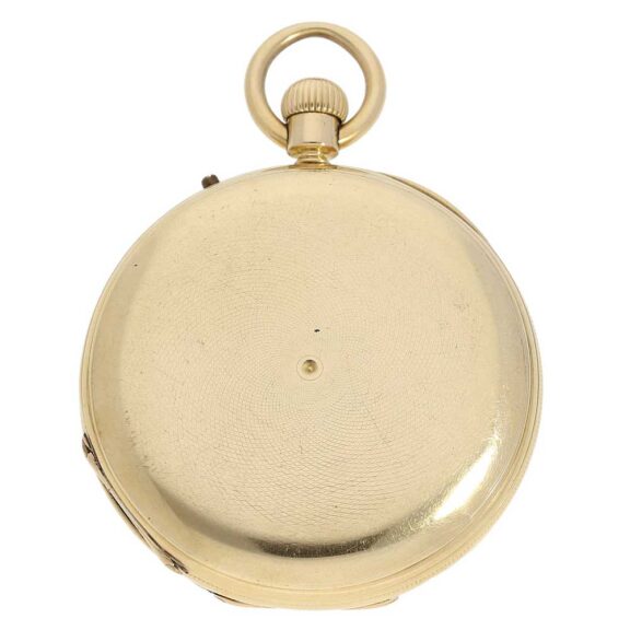 Very fine English gold hunting cased lever watch Circa 1875 Very fine English gold hunting cased lever watch Circa 1875