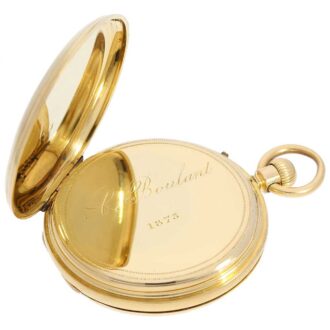 Very fine English gold hunting cased lever watch Circa 1875