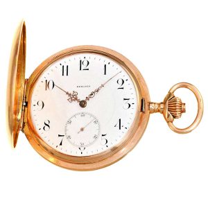 Swiss heavy pink gold watch in very good condition Circa 1900