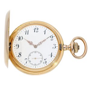 Swiss heavy gold watch with special movement quality Circa 1910