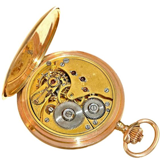 Swiss heavy pink gold watch in very good condition Circa 1900 Swiss heavy pink gold watch in very good condition Circa 1900