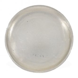 Swiss solid silver cased pocket watch a with rare shape Circa 1884