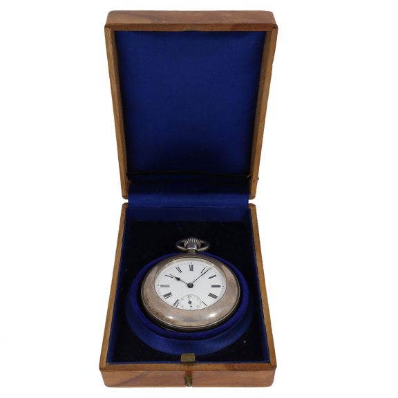 Swiss solid silver cased pocket watch a with rare shape Circa 1884 Swiss solid silver cased pocket watch a with rare shape Circa 1884