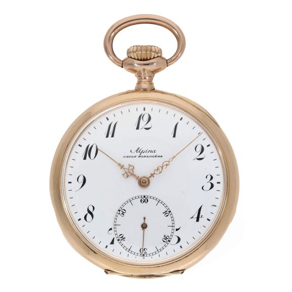 Swiss 14 carat precision lever escapement pocket watch Circa 1910