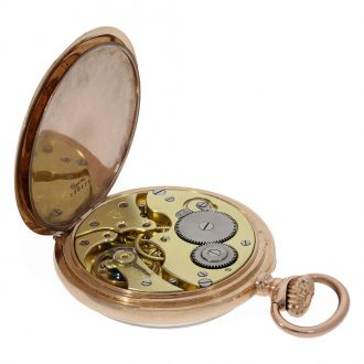 Swiss 14 carat precision lever escapement pocket watch Circa 1910