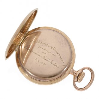 Swiss 14 carat precision lever escapement pocket watch Circa 1910
