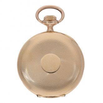 Swiss 14 carat precision lever escapement pocket watch Circa 1910