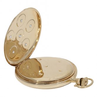 American 14 carat gold full hunter cased watch Circa 1916