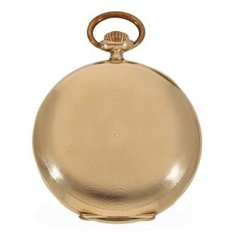 Large Swiss 14 carat gold hunting cased lever watch Circa 1910