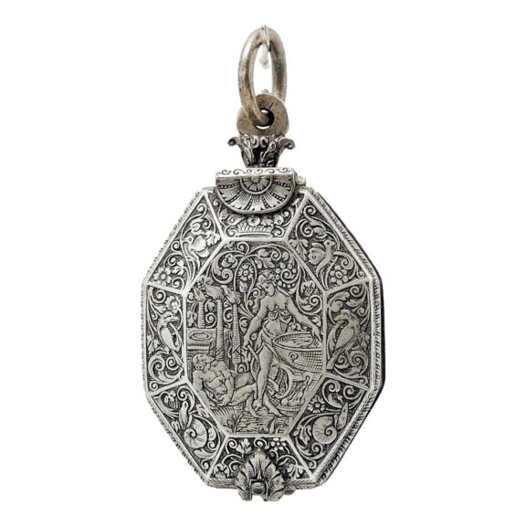 Early German silver octagonal verge pocket watch Circa 1610 Early German silver octagonal verge pocket watch Circa 1610