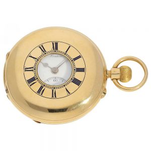 English heavy and fine 18 K gold pocket watch Circa 1869