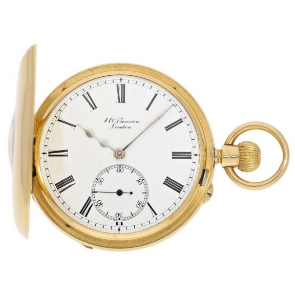 English heavy and fine 18 K gold pocket watch Circa 1869 English heavy and fine 18 K gold pocket watch Circa 1869