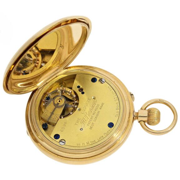 English heavy and fine 18 K gold pocket watch Circa 1869 English heavy and fine 18 K gold pocket watch Circa 1869