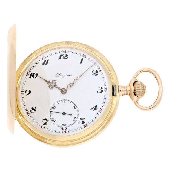 Swiss gold lever hunting pocket watch Circa 1910 Swiss gold lever hunting pocket watch Circa 1910