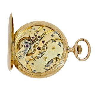 Swiss gold pocket watch made for August Ericsson circa 1910