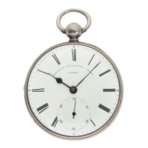 Interesting English pocket watch with lever escapement Circa 1843