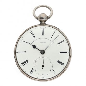 Interesting English pocket watch with lever escapement Circa 1843