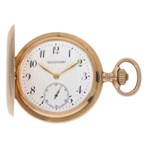Swiss 14 carat gold high quality anker chronometer Circa 1910