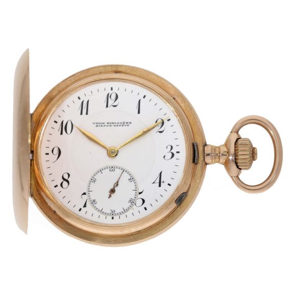 Swiss 14 carat gold high quality anker chronometer Circa 1910