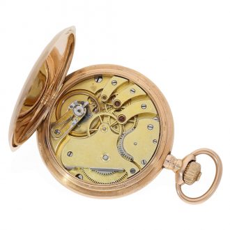 Swiss 14 carat gold high quality anker chronometer Circa 1910