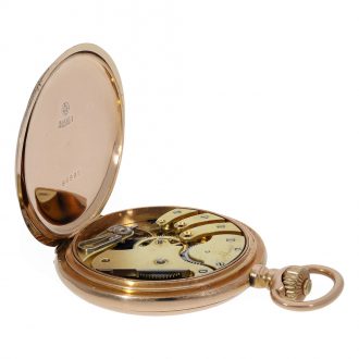Swiss 14 carat gold high quality anker chronometer Circa 1910