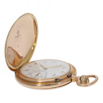 Swiss 14 carat gold high quality anker chronometer Circa 1910